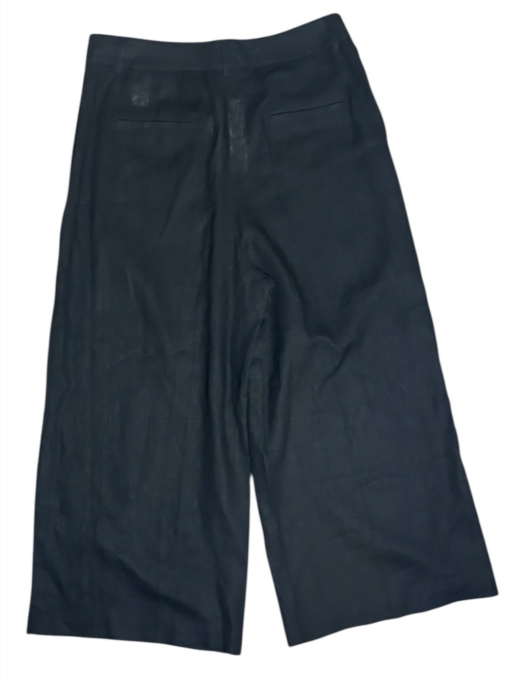 NWT Zara 100% Linen Wide Leg Culottes Pants Size L - Picture 6 of 8